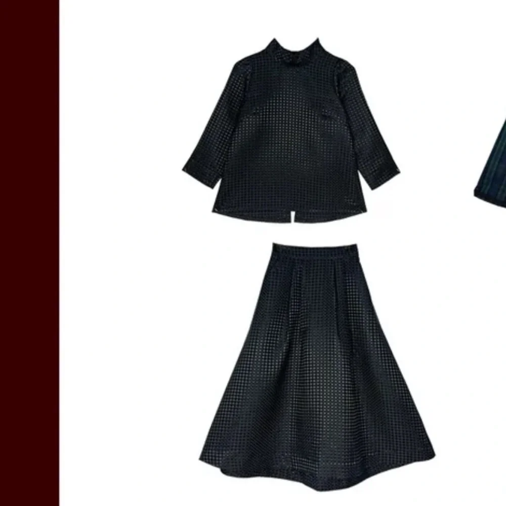 BURU x Mary Orton Mod Top in Black Dot | Size Small NWT - Picture 2 of 6